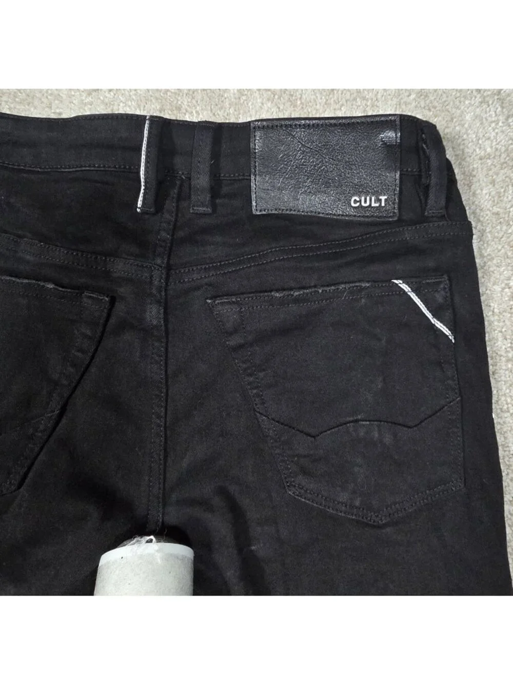 Cult of Individuality Jeans Punk Super Skinny Studded 622A1-SSO4V Black 30x32